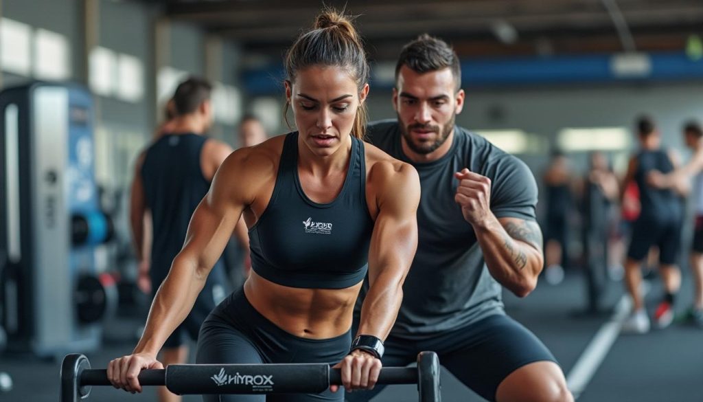 découvrez comment amandine petit et son fiancé mystérieux unissent sport et passion lors de la compétition hyrox en duo, alliant performance et complicité.